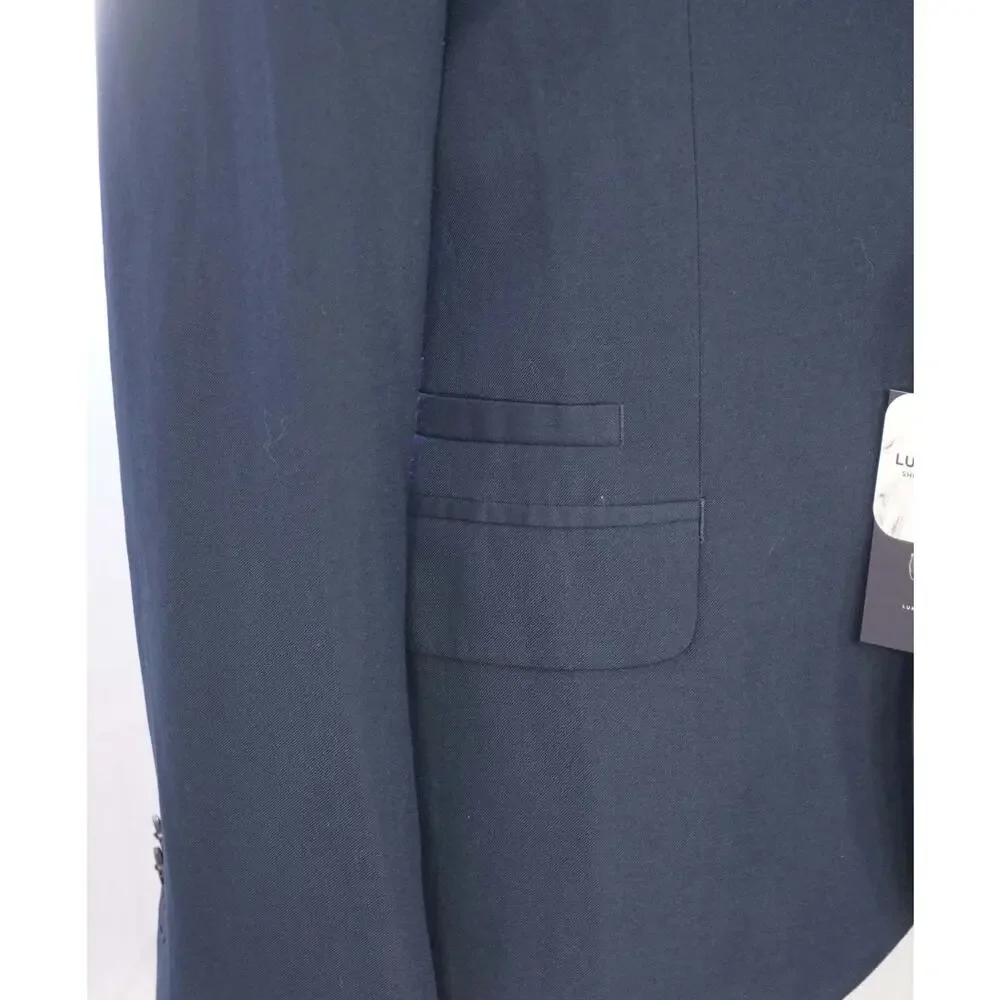 ARMANI EXCHANGE - Solid Navy Blue Blazer - 40S